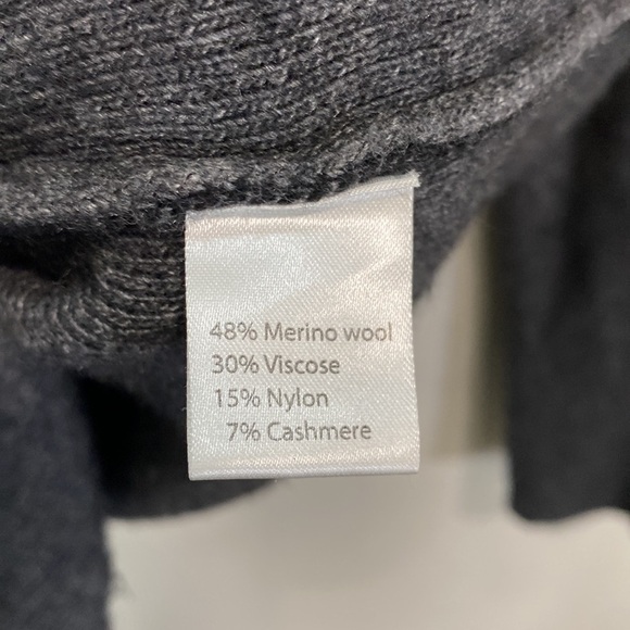 Benedetta B made in Italy‎ cardigan sweater wool cashmere gray - Picture 4 of 8